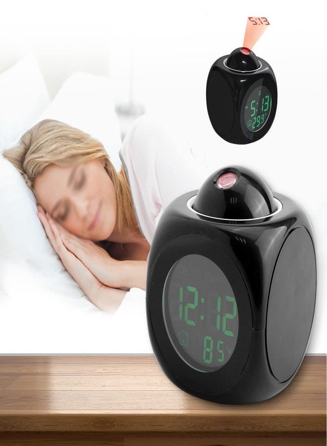 MUNEFE LED Projector Alarm Clock, Bedrooms Projection Alarm Clock, Multi Function Digital Clock for Placement in Bedrooms, Offices, Or Study Rooms, Etc - Image 5